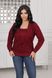 Жіночий светр трикотажний колір бордовий р.56/58 445644 445644 фото 1