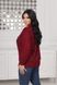 Жіночий светр трикотажний колір бордовий р.56/58 445644 445644 фото 3