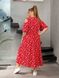 Жіноча довга сукня софт колір червоний р.48/50 455971 455971 фото 3
