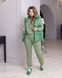 Жіночий спортивний костюм із жилетом зеленого кольору р.2XL 48/50 357811 379931 фото 1