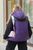 Женская жилетка с капюшоном цвет фиолетовый р.50/52 440623 440623 фото