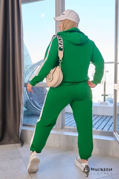 Жіночий костюм-двійка колір зелений р.50/52 454744 454744 фото