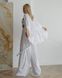 Жіночі піжамні штани в рубчик колір білий р.L 443812 443812 фото 4