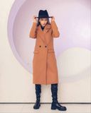 Женское пальто из кашемира цвет мокко р.42/44 448930 448930 фото