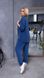 Жіночий костюм двійка з сорочкою колір джинс р.64/66 453710 453710 фото 2