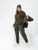 Жіночий прогулянковий трикотажний костюм четвірка хакі р.42/44 376949 376949 фото