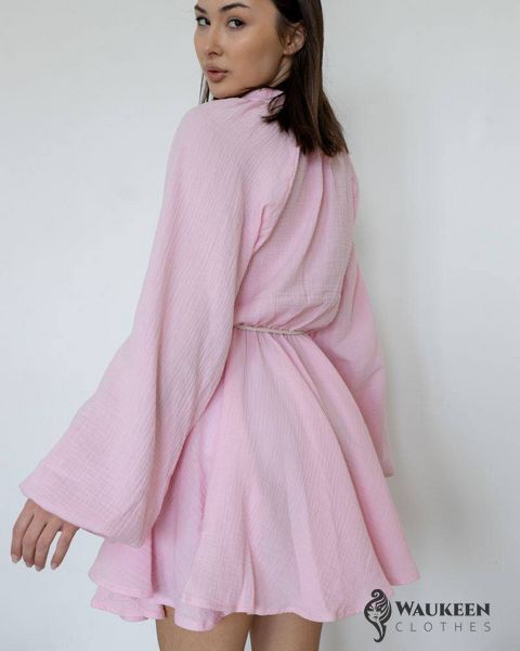 Жіноче плаття з мусліну «Milana» колір рожевий р.S 455452 455452 фото