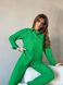 Жіночий костюм-двійка із льону колір зелений р.L 454926 454926 фото 1