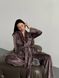 Жіноча піжама двійка плюш велюр колір мокко р.42/44 452518 452518 фото 5