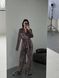 Жіноча піжама двійка плюш велюр колір мокко р.42/44 452518 452518 фото 6