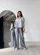 Жіночі брюки з декоративним шнурком колір сірий р.42 451520 451520 фото 4