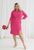 Жіноча сукня приталеного крою колір рожевий р.48/50 451539 451539 фото