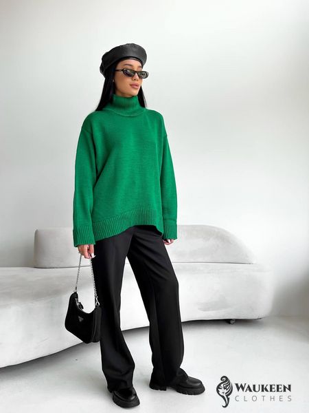 Жіночий светр колір зелений р.42/46 441953 441953 фото