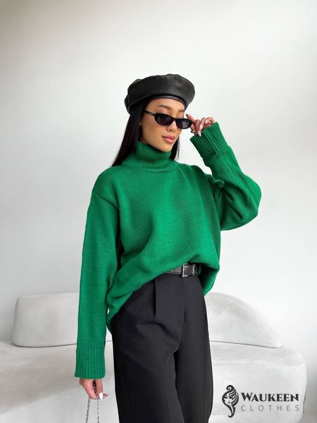 Жіночий светр колір зелений р.42/46 441953 441953 фото