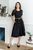 Жіноча сукня міді чорного кольору 374434 374434 фото