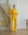 Женская пижама велюр Eva на запах желтого цвета р.L 443804 443804 фото