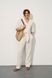 Жіночий мусліновий костюм-двійка колір молочний р.S 459112 459112 фото 1