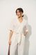 Жіночий мусліновий костюм-двійка колір молочний р.S 459112 459112 фото 10