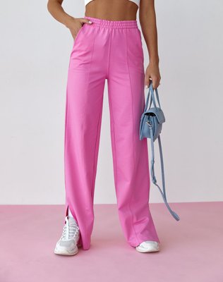 Жіночі штани палаццо колір рожевий р.M 437981 437978 фото