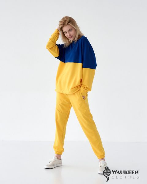 Спортивний костюм унісекс Україна штани жовті р.2XL 444392 444392 фото
