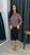 Жіночий костюм двійка зі спідницею колір шоколад-чорний р.46/48 452169 452169 фото