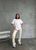 Жіночий костюм двійка принт California колір бежевий р.L 454917 454917 фото