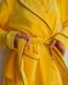 Жіноча піжама велюр Eva на запах жовтого кольору р.M 443803 443803 фото 5