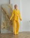 Жіноча піжама велюр Eva на запах жовтого кольору р.M 443803 443803 фото 4