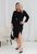 Жіноча сукня приталеного крою колір чорний р.48/50 451538 451538 фото