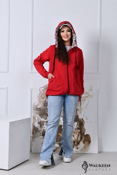 Женская куртка цвет красный р.48/50 421242 421244 фото