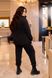 Жіночий прогулянковий костюм із двонитки чорного кольору р.60/62 356471 356471 фото 2
