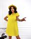 Жіноча лляна сукня вільного крою жовтого кольору р.46/48 359095 359097 фото 8