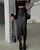 Жіноча спідниця міді з матової еко-шкіри колір чорний р.42/44 448188 448188 фото