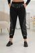 Жіночі штани-джогери чорного кольору р.50/52 442703 442703 фото 1