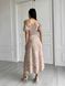 Жіноча літня сукня міді колір бежевий р.44 437218 437218 фото 7