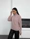 Жіночий в'язаний светр з об'ємними рукавами колір рожевий р.42/46 443579 443579 фото 4