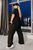 Жіночий костюм-двійка колір чорний з помаранчевим р.46/48 455596 455596 фото