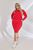 Жіночий костюм двійка зі спідницею колір червоний р.46/48 451014 451014 фото