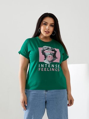 Женская футболка INTENSE цвет зеленый р.42/46 433040 433040 фото