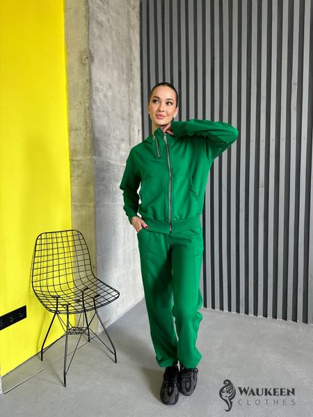Жіночий спортивний костюм колір зелений р.42/44 450759 450759 фото