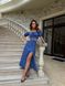 Жіночий костюм зі спідницею та топом колір синій р.42/46 454057 454057 фото 2