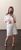Жіночий костюм оверсайз шорти та футболка білого кольору р.L/XL 377333 377333 фото