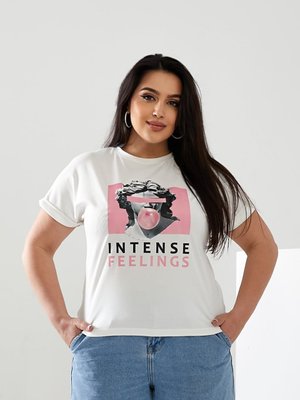 Жіноча футболка INTENSE колір молочний р.42/46 433041 433041 фото