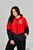 Жіноча куртка з капюшоном колір чорний з червоним р.48/50 453428 453428 фото