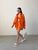 Жіночий костюм трійка із шортами колір помаранчевий р.42 438072 438083 фото