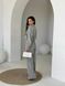 Жіночий костюм з брюками палаццо колір сірий р.42/44 454396 454396 фото 9
