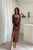 Жіноча сукня приталеного крою колір шоколад р.42/44 449114 449114 фото
