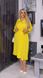 Жіноча вільна сукня із софту колір жовтий р.54/56 452584 452584 фото 1
