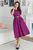 Жіноча сукня міді фіолетового кольору р.42/44 374433 374433 фото