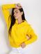 Жіночий светр із двома кишенями жовтого кольору р.42/46 405081 405081 фото 2